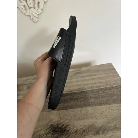 Moschino Men’s Black Logo Slides Slip On Sandals 46 main image 5